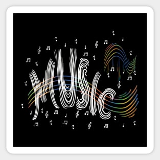 Musical note pattern Sticker